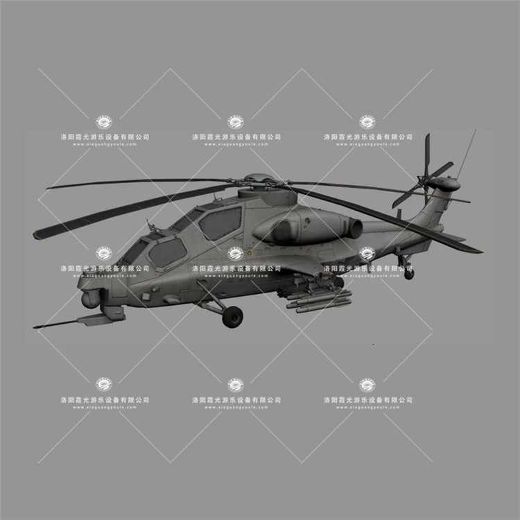 怀柔武装直升机3D模型